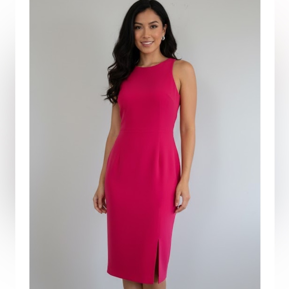 JAYGODFREY Vibrant Pink Backless Dress